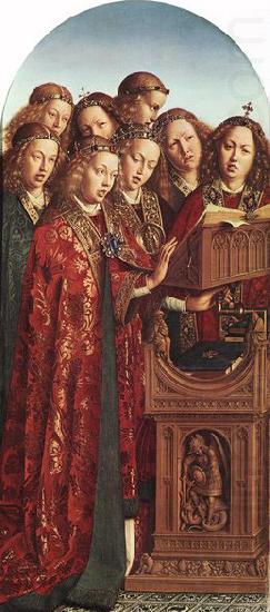 The Ghent Altarpiece: Singing Angels, EYCK, Jan van